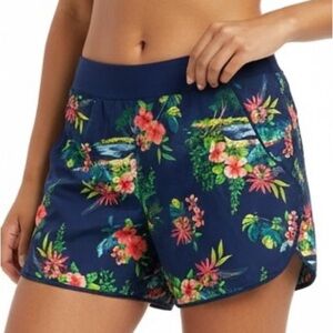 NWOT Lands' End Women's 5" Quick Dry Elastic Waist Board Shorts with Panty